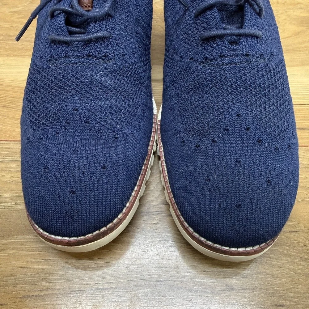 Cole Haan Zero Grand Mesh Wingtip 9 M Navy Blue Stitchlite Oxfords